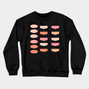 Back to School Pink and Coral Gradient Planner Labels Crewneck Sweatshirt